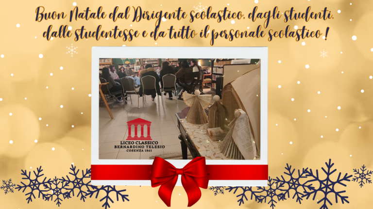 Auguri di Buon Natale dal Liceo Telesio