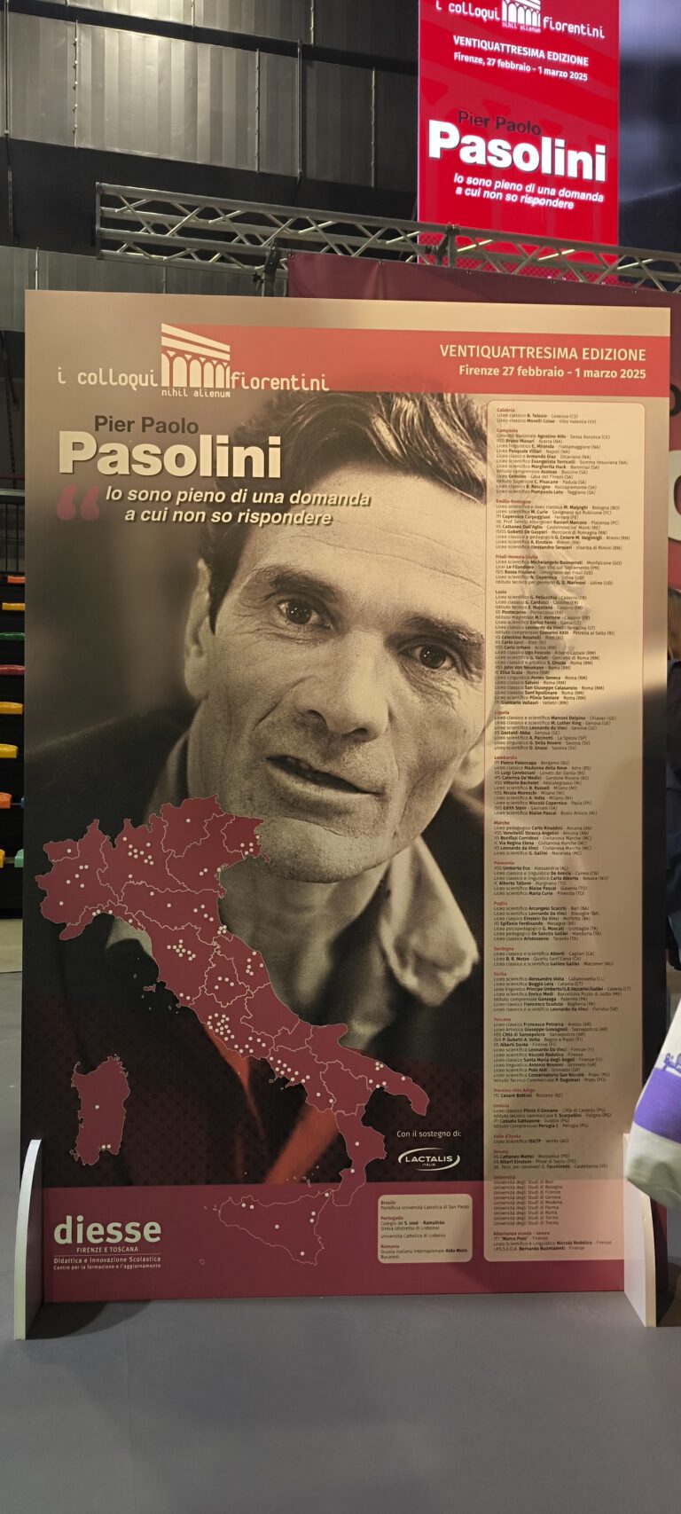 Colloqui Fiorentini 2025 – XXIV edizione  Pasolini